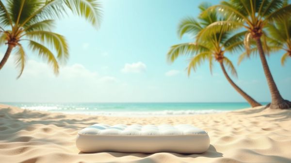Pourquoi opter pour un matelas gonflable plage léger et pratique?